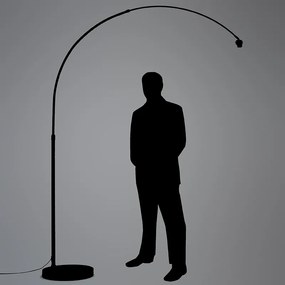 Modern króm ívlámpás állítható árnyékoló nélkül