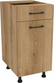 Konyhaszekrény fiókkal Slim 40 Capri tölgy Evoke front Evoke tölgy