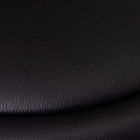 Fekete bőr utánzat állítható magasságú bárszék szett 2 db-os (ülésmagasság 72 cm) – Casa Selección