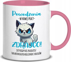 Fehér Bögre 330ml Rózsaszín Középső Karácsonyi Ajándék Sok Szerencsét Áruló Minták