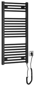 Aqualine Aqualine - Fürdőszobai elektromos radiátor DIRECT-E 300W/230V 96 cm matt fekete SH0336