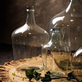 Üveg demizson, váza, dekorációs kiegészítő, 10 literes