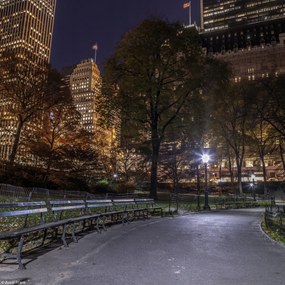 Poszter 20x20cm Esti kilátás a New York-i Central Parkra 4, Assaf Frank