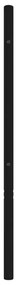 fekete fém fejtámla 140 cm