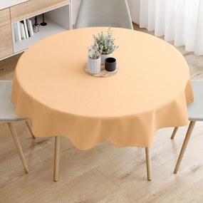 Goldea loneta dekoratív asztalterítő - púderszínű - kör alakú Ø 100 cm