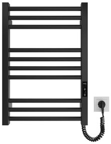 Mario-Radiators Létras fűtött törölközőtartó HF DERBY 100W/230V 57x43 cm fekete MR0012