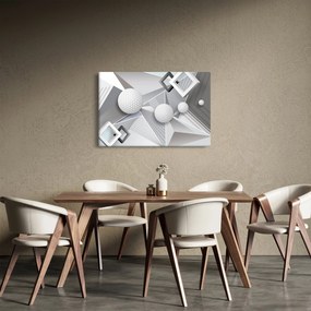 Geometriai absztrakt kép (90x60 cm)
