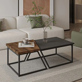 Verona P0024623 - Anthracite, Rustic Walnut