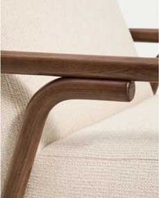 Bézs zsenília fotel Sylo – Kave Home