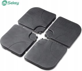 Kerti Napernyőtartó Állvány Fekete 60-80 Kg Sekey