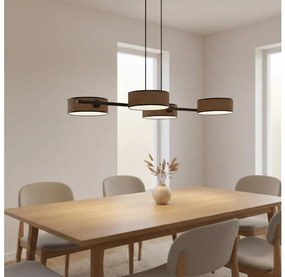 DRUMZ kábeles csillár 4xE14/10W/230V, barna