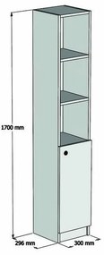 Trend Walnut szekrény