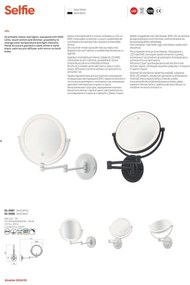 Redo 01-3087 -LED Dimmelhető kozmetikai tükör SELFIE LED/7W/230V 3000/4000/6000K fehér