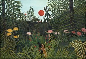 Fotótapéta Flizelin az Otthon szobájába 3D Egzotikus tájkép 152x104 Ragasztó