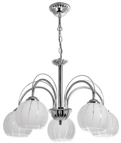 Csillár láncon 5xE27/60W/230V