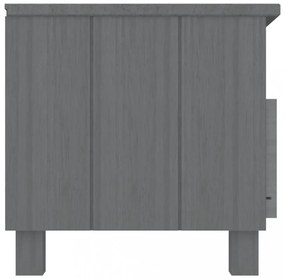 HAMAR sötétszürke tömör fenyőfa TV-szekrény 106 x 40 x 40 cm