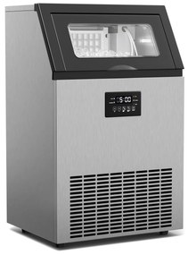 Klarstein Glacial ipari jégkészítő 45 kg LED kijelzővel és ablakkal