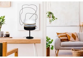 Asztali lámpa CORAL 1xE27/60W/230V fekete