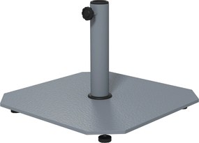 Outsunny Fém Napernyő Állvány 18,5 kg Napernyő Alap, Négyzetes Napernyő Tartó, Napernyő Súly, Állvány 32/38/48mm Oszlop Átmérőhöz, Teraszra, Erkélyre,