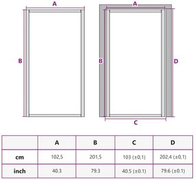 fehér matt üveg és alumínium beltéri ajtó 102,5 x 201,5 cm