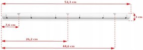 FEKETE FALI RUHASZÁRÍTÓ - 6 RUDAS, 110 CM
