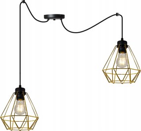 Mennyezeti Függőlámpa Csillár Arany Csillogás Elegáns Loft Pók