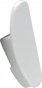 Ruhaakasztó Falra Fehér Ovális Törölközőtartó Fehér