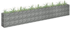 vidaXL horganyzott acél gabion magaságyás 360 x 30 x 60 cm