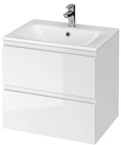 Cersanit Moduo, függő szekrény mosdóval 60cm, fehér, S801-314-DSM
