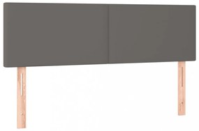 szürke műbőr LED-es fejtámla 144 x 5 x 78/88 cm
