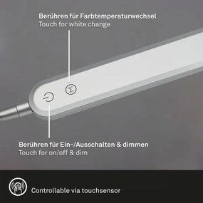 Briloner 7389-014 - LED Dimmelhető asztali lámpa SERVO LED/8W/230V 3000/6500K