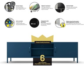 XL ROSARIA RTV SZEKRÉNY – SÖTÉTKÉK (1700 x 400 x 500)