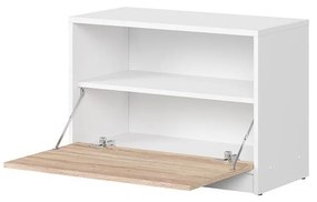 Cipőtároló (cipősszekrény) Nepo Plus 31 (fehér + szonoma tölgy) . 1098412
