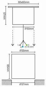 LED Kültéri taposólámpa LED/4W/85-264V IP67 4000K