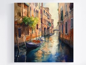 Vászonkép Canvas Velence Gondola Csatorna Olaszország Víz Tájkép 80x80