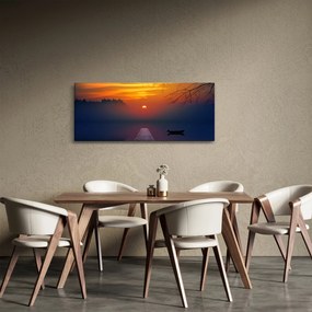 Híd képe naplementekor (120x50 cm)