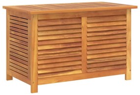 tömör akácfa kerti tárolóláda zsaluval 90 x 50 x 56 cm