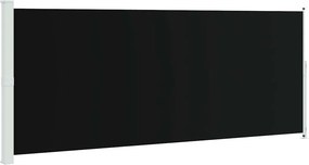 vidaXL fekete behúzható oldalsó terasznapellenző 200 x 500 cm