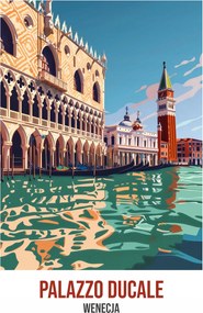 Poszter 60x80cm Palazzo Ducale