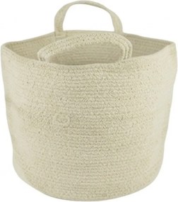Tárolókosár fogantyúkkal COTTON HAVEN 35x35 cm - több színben Termék színe: Růžovohnědá