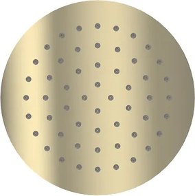 Luxus Kerek Slim Zuhanyfej 25 cm Arany fényes