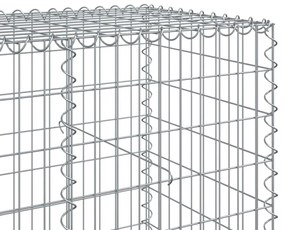 horganyzott vas gabion kosár fedéllel 550 x 100 x 100 cm