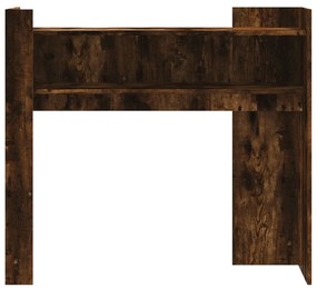 füstös tölgy színű szerelt fa tálalóasztal 100x35x90 cm