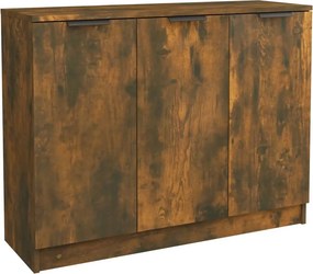 vidaXL füstös tölgy színű szerelt fa tálalószekrény 90,5 x 30 x 70 cm