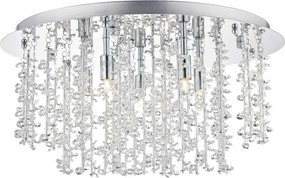 DAR LIGHTING SES5350 SESTINA Kristály Mennyezeti Lámpa Csiszolt Króm G9 IP20