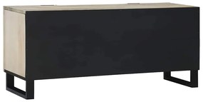 TV szekrény Fehér 160 x 30 x 30.5 cm tömör mangófa