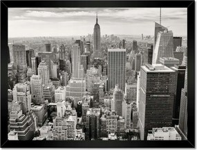 Poszterek keretben 40x30 Manhattan madártávlatból