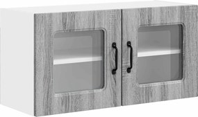 vidaXL Konyhaszekrény Kalmar Szürke Sonoma 80 x 31 x 40 cm Faanyag