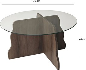 Butterfly - Walnut, Transparent