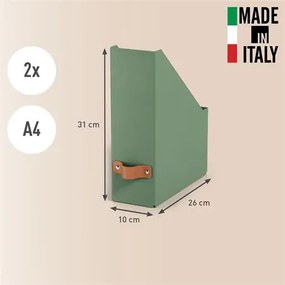 Iratpapucs, karton, 100 mm, LEITZ Puro, zsályazöld (E24710050)